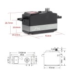 NEW JX PDI-4410MG 10KG High Precision Metal Gear High Performance Digital Coreless Low Profile Servo 1/8 1/10 RC  Drift Car